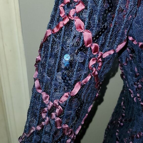 Lace Mesh Jacket / Shirt / Blazer - Picture 5 of 7